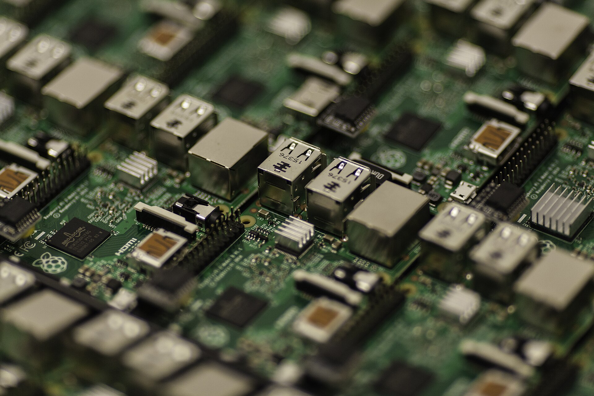 A Raspberry Pi board